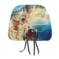 thumbnail image 1 of Goosebumps Movie Car Headrest Cover Decor Vehicles Seat Pillow Cover Protector Accessories Auto Front/Rear Seats Head Rest Cover Universal Fit Most Cars Sedan SUV Van, 1 of 7