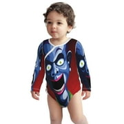 Goosebumps Slappy Baby Bodysuit Cartoon Cotton Climbing One Piece Bodysuit Breathable Long Sleeves Toddler T-Shirt For Baby Boy Or Girl Easy Change, Unisex, Perfect For Daily Wear 3 Months