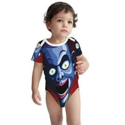 Goosebumps Slappy Baby Bodysuit Cartoon Cotton Climbing One Piece Bodysuit Breathable Short Sleeves Toddler T-Shirt For Baby Boy Or Girl Easy Change, Unisex, Perfect For Daily Wear 3 Months