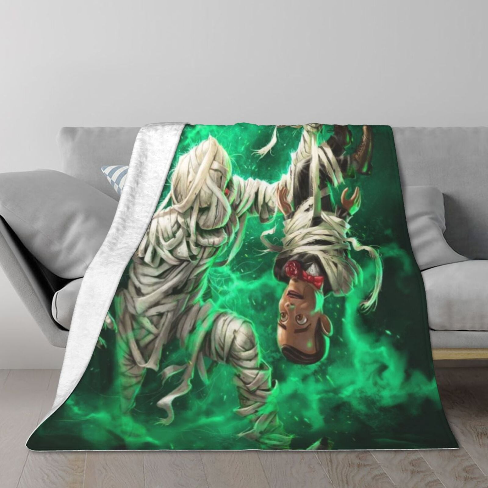 Goosebumps Slappy Flannel Throw Blanket 50"X40" All Seasons Lightweight