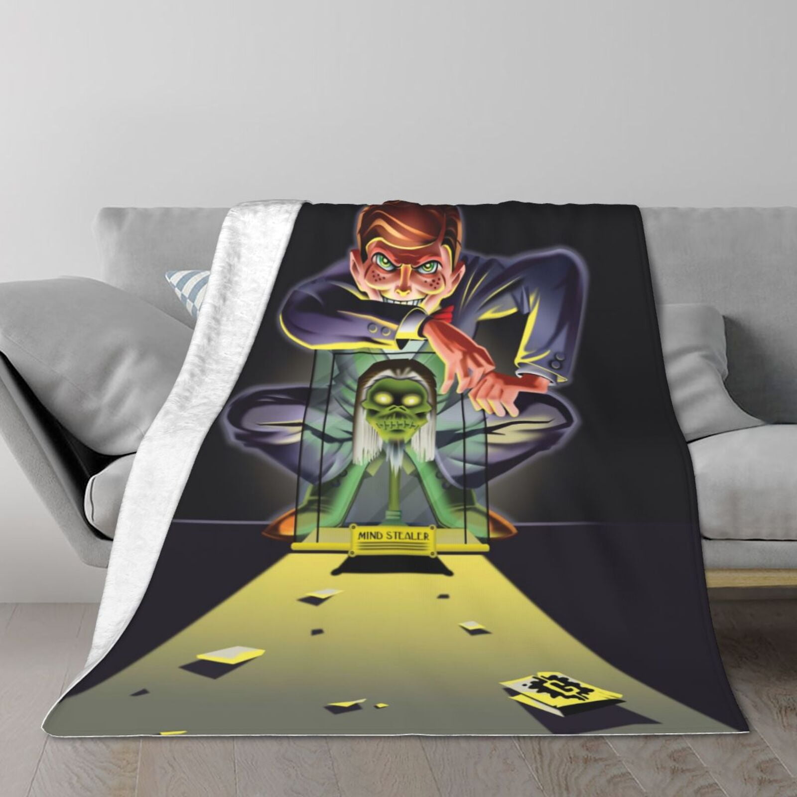 Goosebumps Slappy Flannel Throw Blanket 50"X40" All Seasons Lightweight