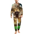 thumbnail image 1 of Goosebumps Unisex Onesie Pajamas Zipper Jumpsuit Hooded One Piece Sleepwear for Family Mens Womens, 1 of 7
