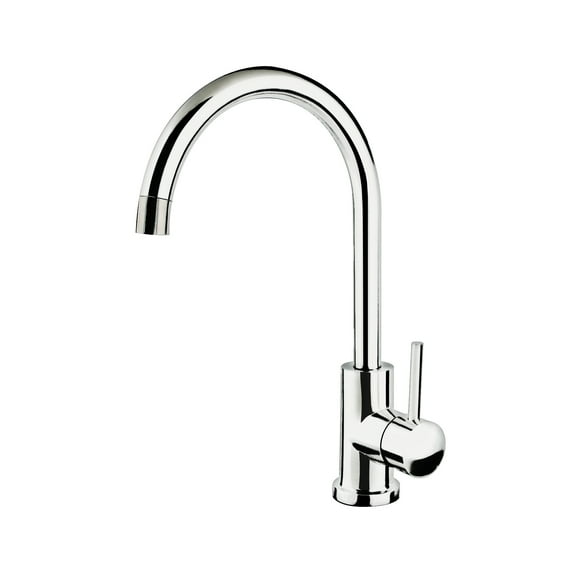 Gooseneck 1-Handle Bar Faucet in Chrome
