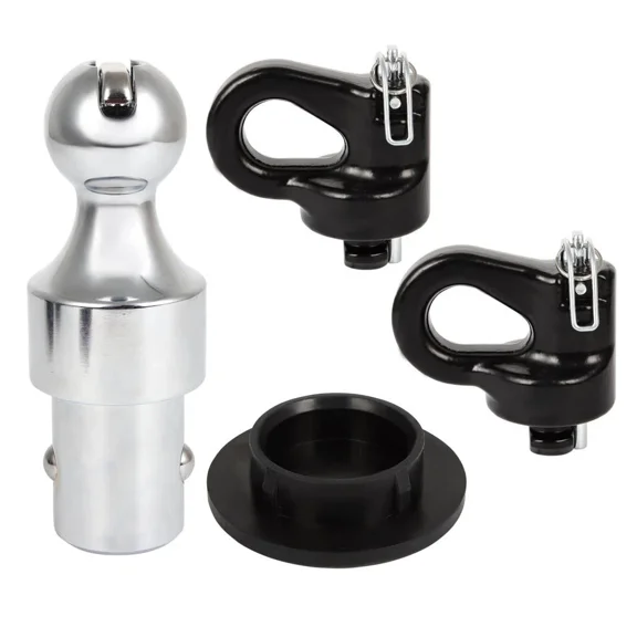 Gooseneck Ball Kit 30000 lbs GTW For Chevy GMC Ford w/ Puck System 60692
