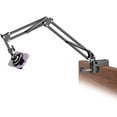 thumbnail image 1 of Gooseneck Bed Phone Holder for Magsafe iPhone Stand, Desk Magnetic Arm Mount with Clamp, Adjustable Bedside Laying Down Tablet Compatible Kindle 15 14 13 12, 1 of 4