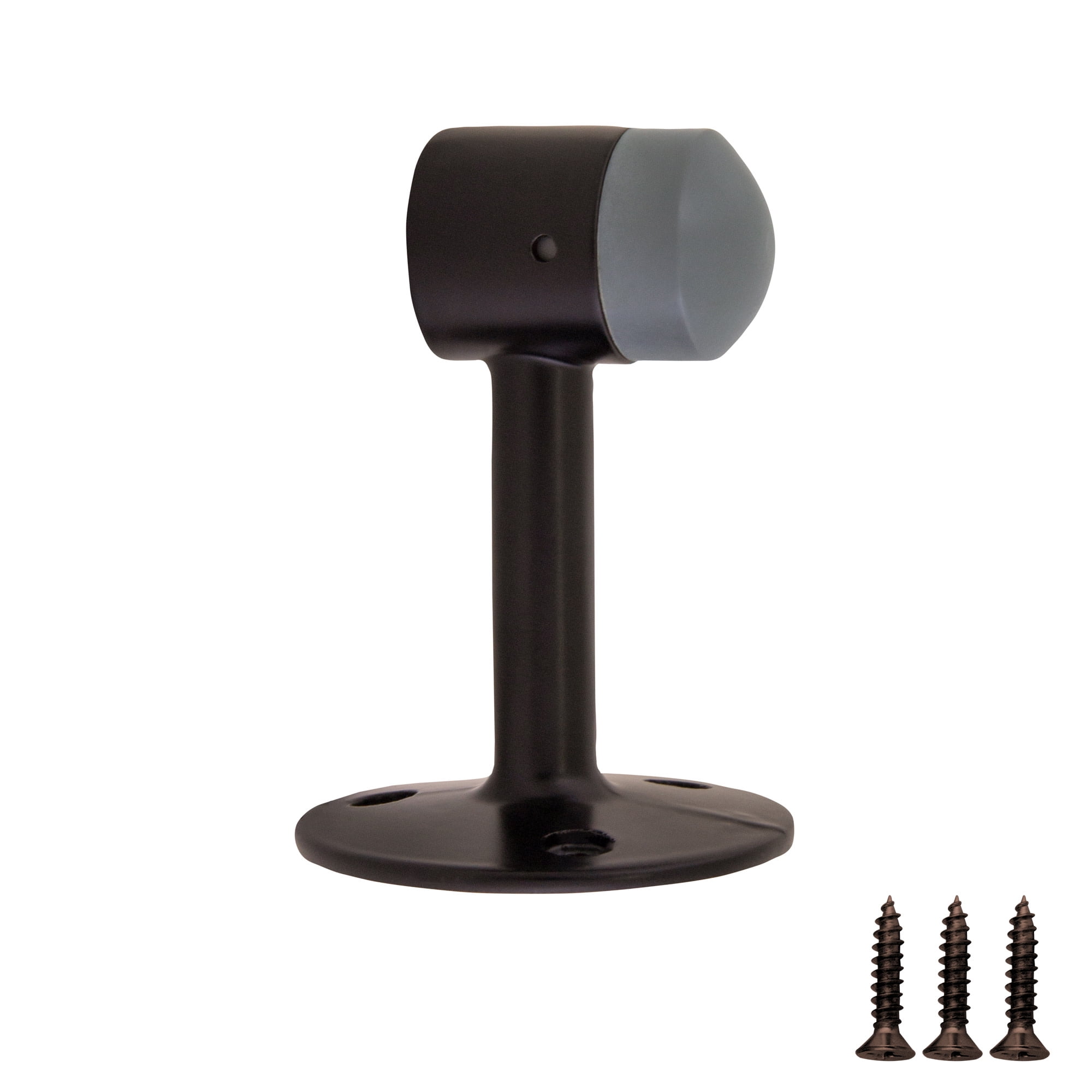 Design House 2-Pack Gooseneck Door Stop Wall Protect with Rubber Tip, Oil Rubbed Bronze