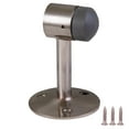 thumbnail image 1 of Gooseneck Door Stop Wall Protector with Rubber Tip, Design House Satin Nickel Aluminum Door Stopper, 2-Pack, 189290-SN, 1 of 13