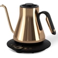 thumbnail image 1 of Gooseneck Electric Kettle, ±1°F Precise Temperature Control, 1500W Fast Heating, Pour Over Coffee & Tea Kettle with Brew Timer & Keep Warm, Stainless Steel, 0.9L (Gustav Gold), 1 of 16