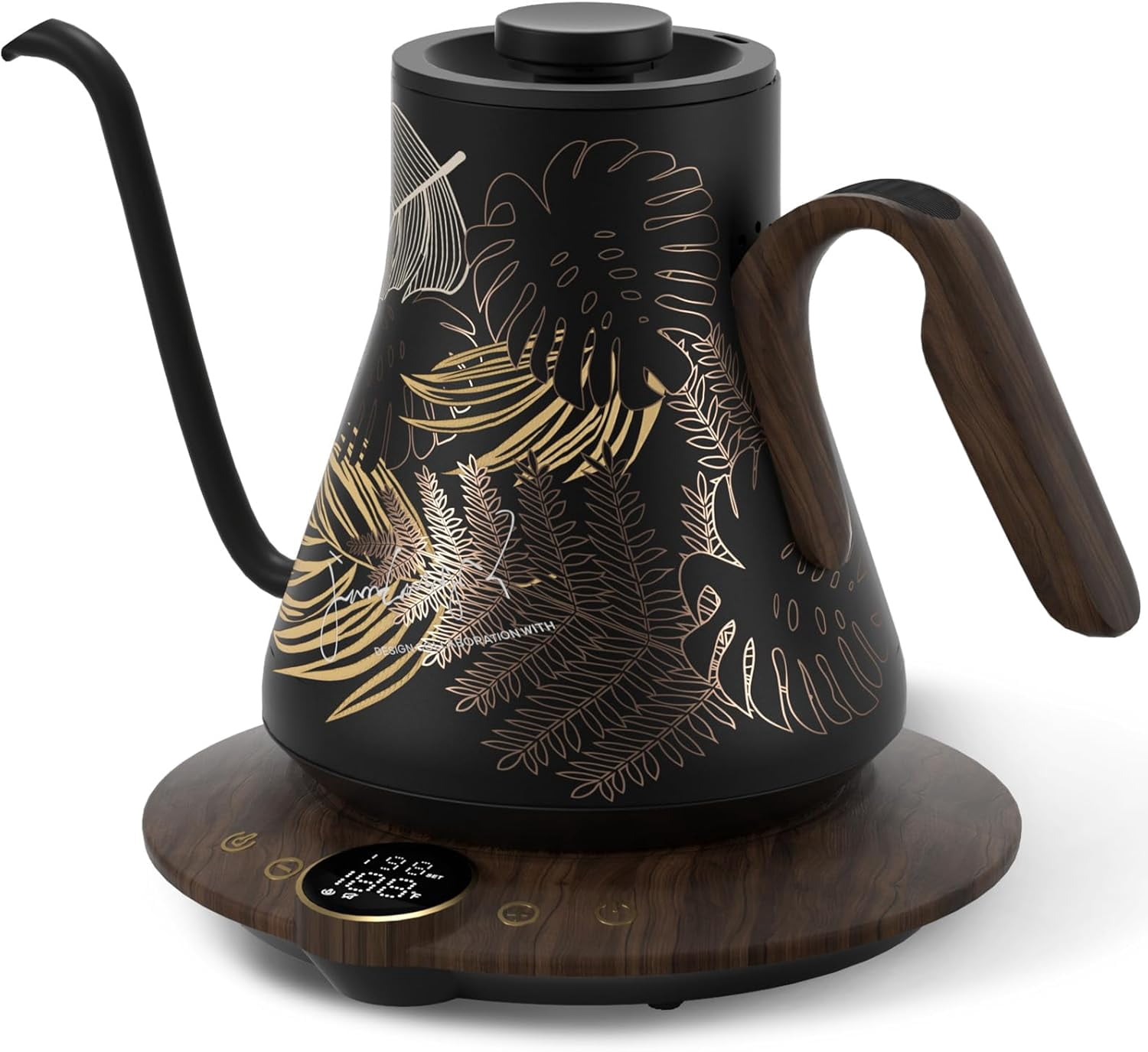 Gooseneck Electric Kettle with ±1℉ Temperature Control for Pour Over ...