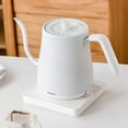 thumbnail image 1 of Gooseneck Electric Kettle, 800ml Electric Kettle, Stainless Steel Tea Kettle,, With Fast Heating, Auto Shut-off and Boil-Dry Protection Technology, Pour Coffee, Make Tea, Boil Hot Water, White, 1 of 7