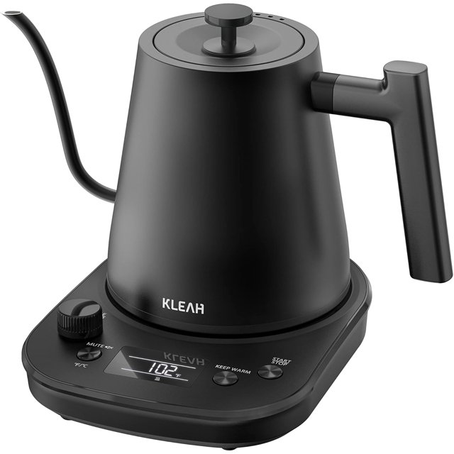 Gooseneck Electric Kettle with Temperature Control 0.8L Automatic