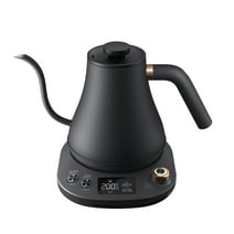 Gooseneck Kettle Temperature Control, 28Oz Pour Over Electric Kettle for Coffee & Tea, Safe Stainless Steel Inner, Black