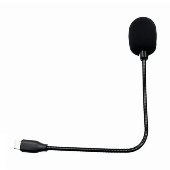 Gooseneck Microphone Type C with IC Chip 20Hz-16KHz Frequency Response Omnidirectional Mic & Windproof Sponge Cover