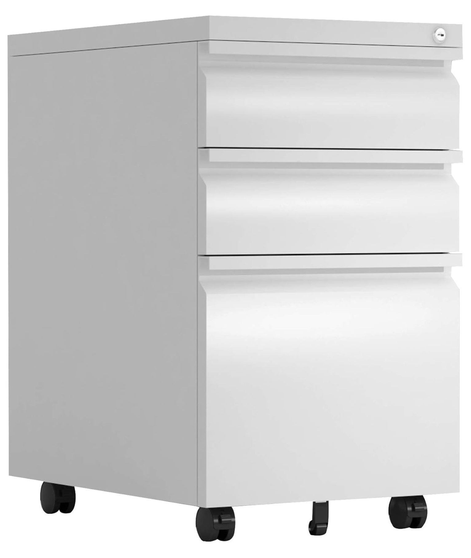Gooseneck Mobile File 3 Drawers Filing with Wheels