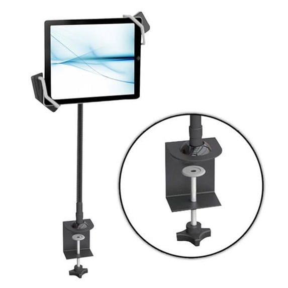 Gooseneck Seat Desk Bolt Clamp Mount Bracket Tablet Holder