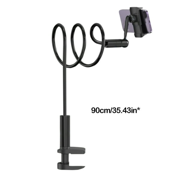 Gooseneck Tablet Holder Stand for Bed,Tablet Stand Holder,Mount Holder Clip with Grip Flexible Long Arm Gooseneck,Adjustable Flexible Arm Tablets Mount Clamp on Table