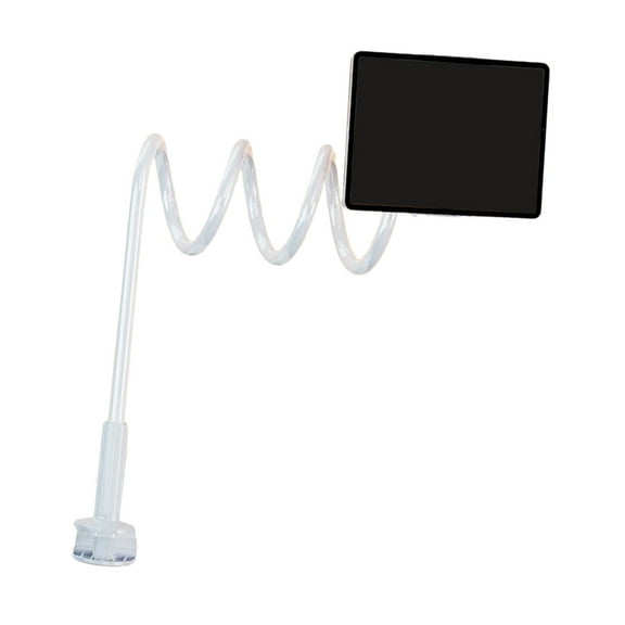 Gooseneck Tablet Holder Stand for Bed Adjustable Flexible Arm Tablets Mount Clamp on Table for Tablet