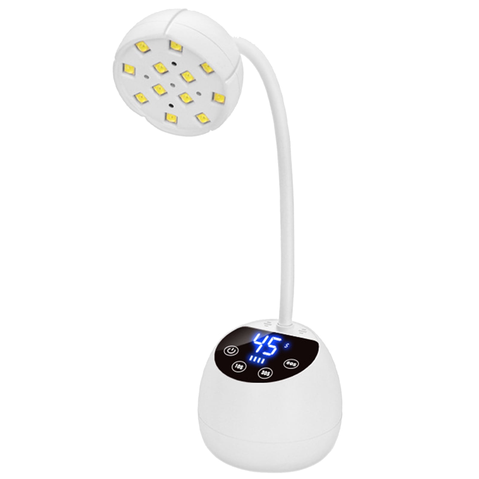 Gooseneck UVS Nails Lamp for Gel Nails Polish Smarts Sensors Nails Light Quick Drying Nails Dryer 3 Timers Auto Sensors