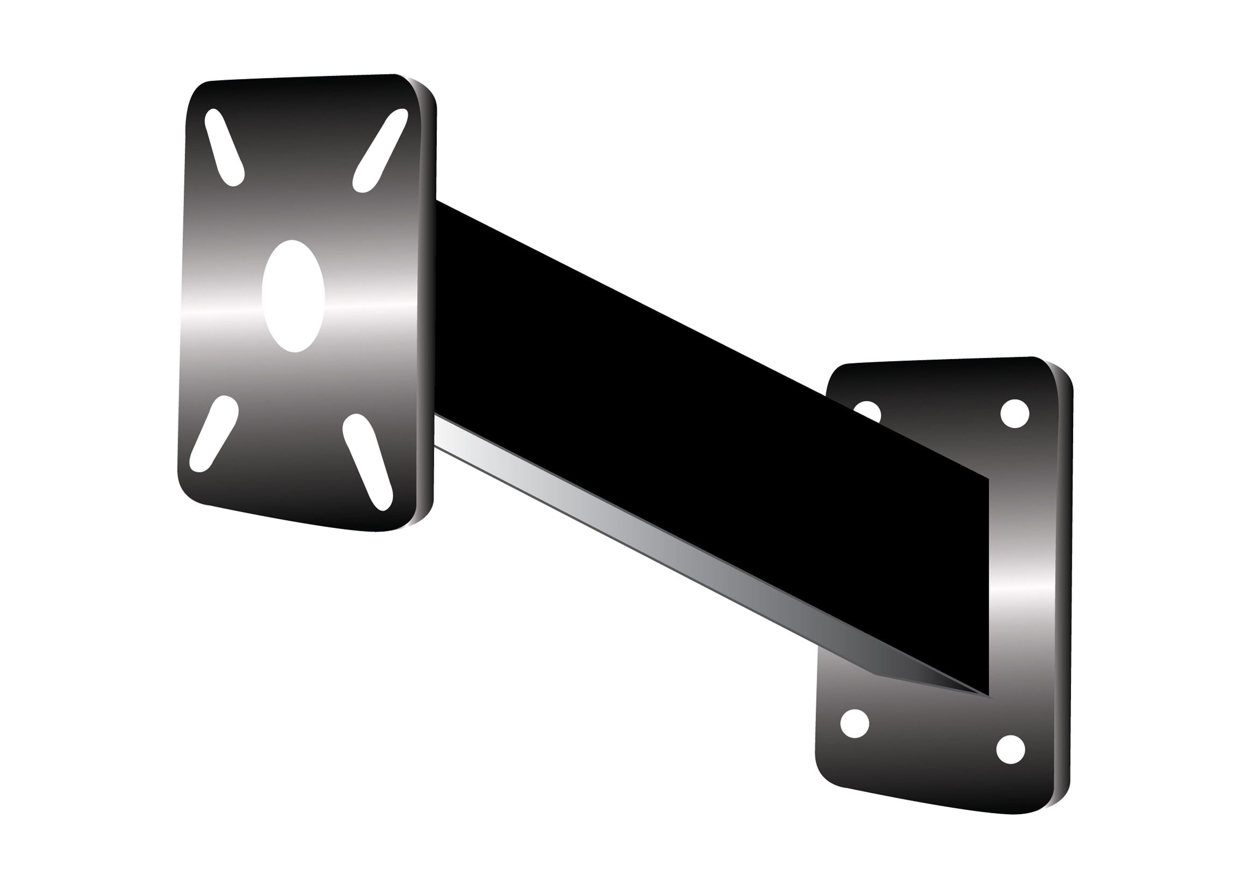 Gooseneck Universal Aluminum Pedestal Pad Mount Post Gate Entry Black 2 ...