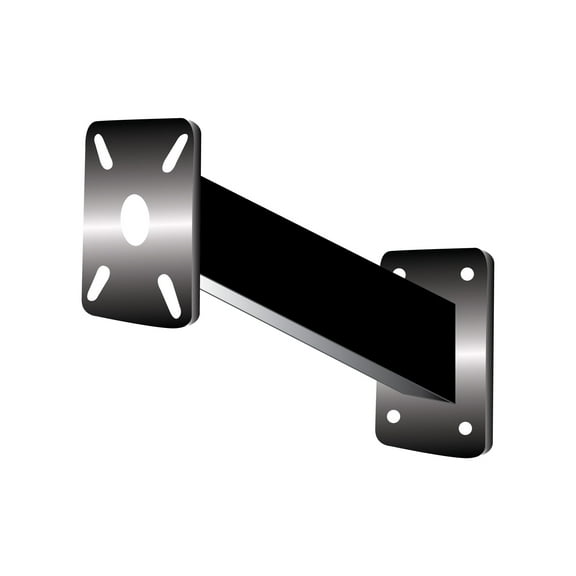 Gooseneck Universal Aluminum Pedestal Pad Mount Post Gate Entry Black 2" x 2" x 14"