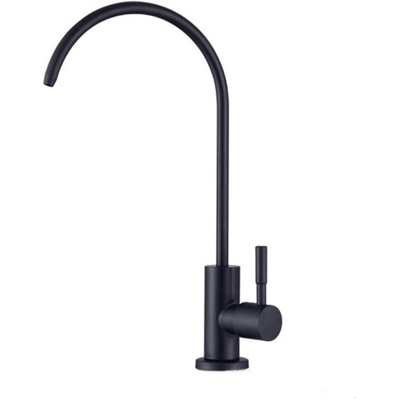 Gooseneck Water Purifier Faucet Reverse Osmosis Drinking Water Filter Faucet Stainless Steel 1/4" Ceramic Core