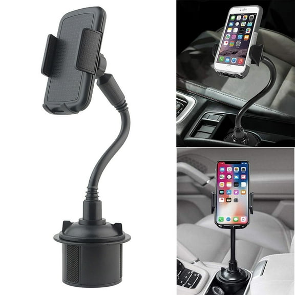 Gooseneck iPhone Mount Cradle Cell for Holder Universal Phone Adjustable Car Cup Mount Holder
