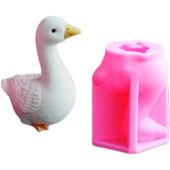 Gooses Animal Statue Silicone Molds for Epoxy Resin Soap Making Home Decoration Gypsum