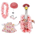 thumbnail image 1 of Gooses Clothes Yard Accent for Large White Holiday Decoration, Bunny Ear Easter Outfit for 23in Porch Goose, Cute Spring Attire for Lawn and Garden, Removable Fabric with Bow Tie, 1 of 7