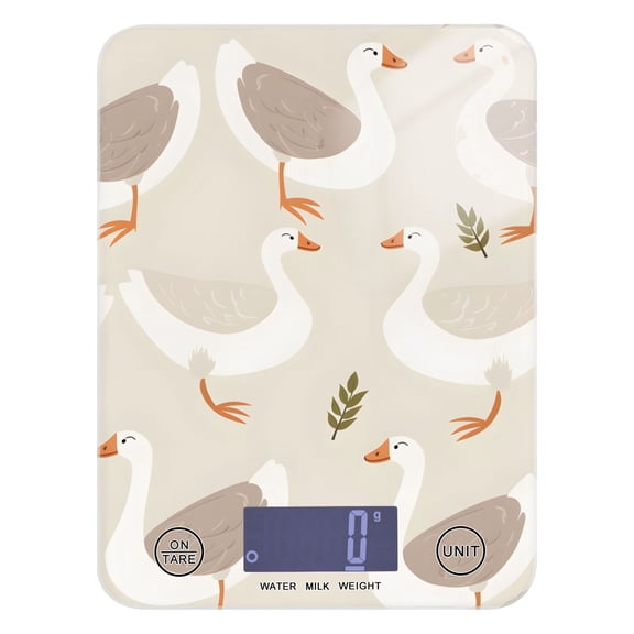 Gooses Food Scale Digital Kitchen Scale Waterproof Tempered Glass Tare Function 11 lb for Baking Cooking Meal Prep