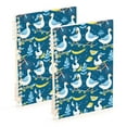 thumbnail image 1 of Gooses Leaves Ring Binder Notebook Journey Note Diary College Ruled Spiral Notebook Study Loose Leaf Paper A5 60 Pages, 1 of 8