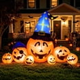 thumbnail image 1 of Goosiay 8.7ft Long Halloween Inflatable Pumpkin Decoration with Built-in LED Lights, Large Outdoor Blow-Up Yard Decor for Lawn, Garden, Porch, Haunted House and Halloween Party, 1 of 10