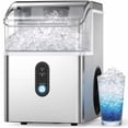 thumbnail image 1 of Goosiay Nugget Countertop Ice Maker, 33 lbs Daily Crushed Pellet Pebble Ice Maker Machine Portable Countertop, Stainless Steel, Silver, 1 of 10