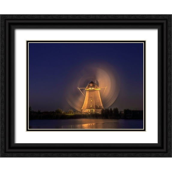 Goossens, Henk 18x15 Black Ornate Wood Framed with Double Matting Museum Art Print Titled - Turning Around