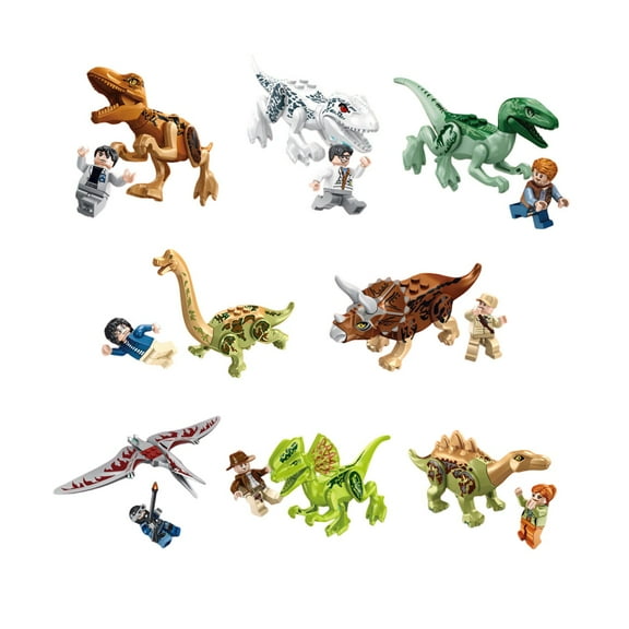 Goote Jura-ssic - Dino World Dinosaur Building Blocks Figure Toys Set - Dinosaur Figure Toys, Gifts for Teens & Fans (205Pcs Building Blocks)