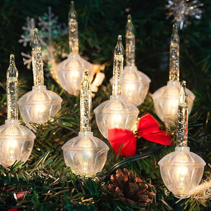 Vintage bubble lights for christmas tree 2025