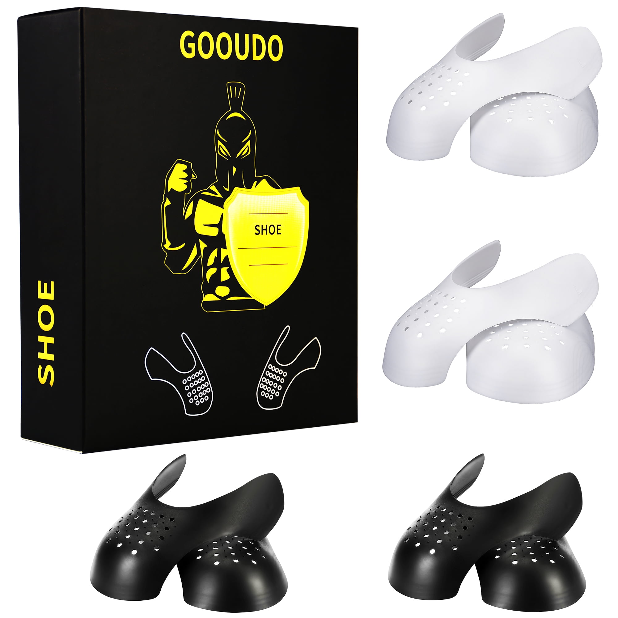 Gooudo 4 Pairs Shoe Crease Protectors Toe Box Decreaser, Men/Women(L 7
