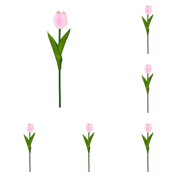 Goowood 10-Bundle Artificial Tulip Flowers - Lifelike Faux Floral Centerpiece for Living Room - Elegant Decorative Bouquet for Wedding and Home