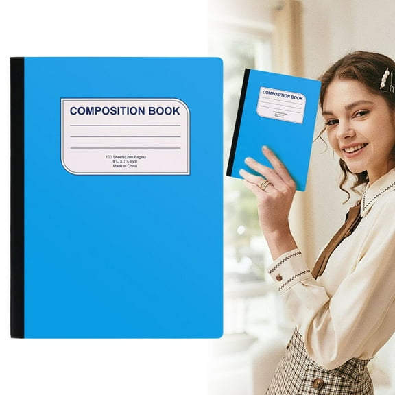Goowood 3 Column Ledger Book B5 Accounting Notebook Columnar Pad for Bookkeeping Softcover Journal with Thick Paper Light Blue