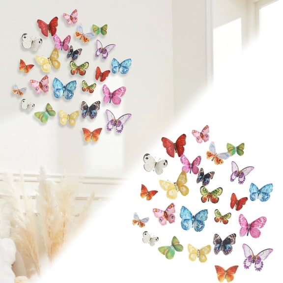 Goowood 3D Lifelike Plastic Butterfly Wall Decals: Transform Your Charming Creativity