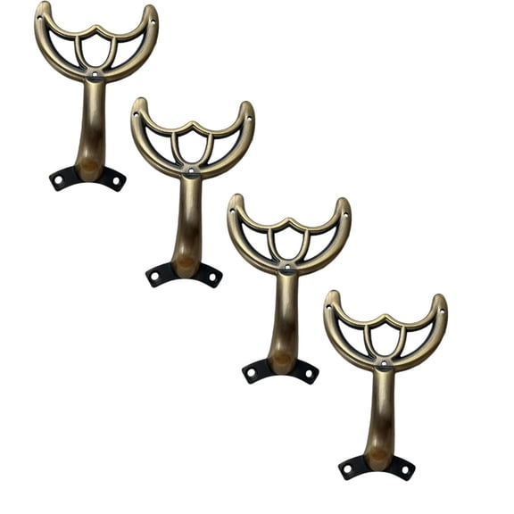 Goowood 4-Pack Ceiling Fan Blade Replacement Brackets Alloy Die-Cast Support Rods for Home Ceiling Fan Lights Greenish Bronze 4 Pieces