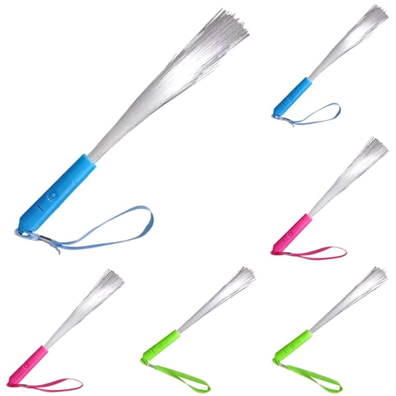 Goowood 8PC Glow Sticks Bulk Party Pack Light Up Fiber Wand for Kids Toddlers Reusable LED Fiber Optic Wand Party Favors 10.23in