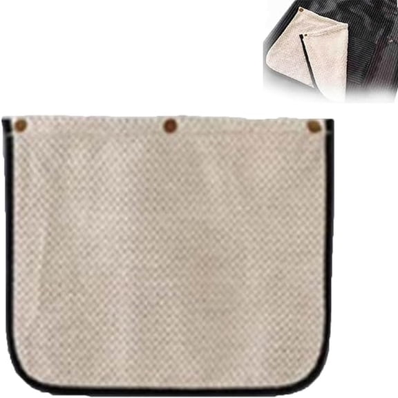Goowood Apron Replacement Hand Towel with Buttons Absorbent Hanging Kitchen Cloth for Cooking Baking Gardening Reusable
