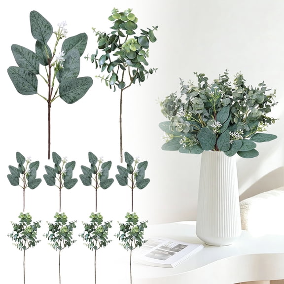 Goowood Artificial Oval Branches With And Sprays Suitable For Vases Wreaths Bouquets And Wedding Greenery Decor