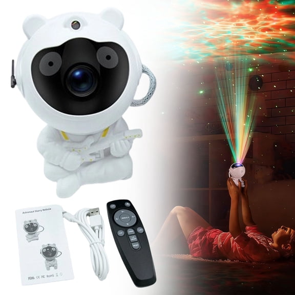 Goowood Astronaut Projector With Remote Star Projector Night Light LED Theme 360° Rotation For Bedroom Decor Kids Christmas Birthday Night Lights Home appliances