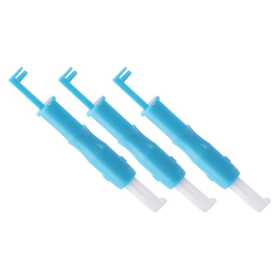 Goowood Automatic Needle Threader for Hand Sewing 3 Pack Dual Head Quick Threading Tool for Elderly and Beginners Sewing Supplies Blue