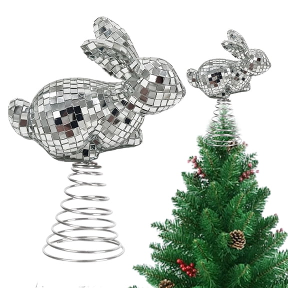 Goowood Bunny Tree Topper Decoration With Spring For Tree Holiday Parties Easter & Themed Events