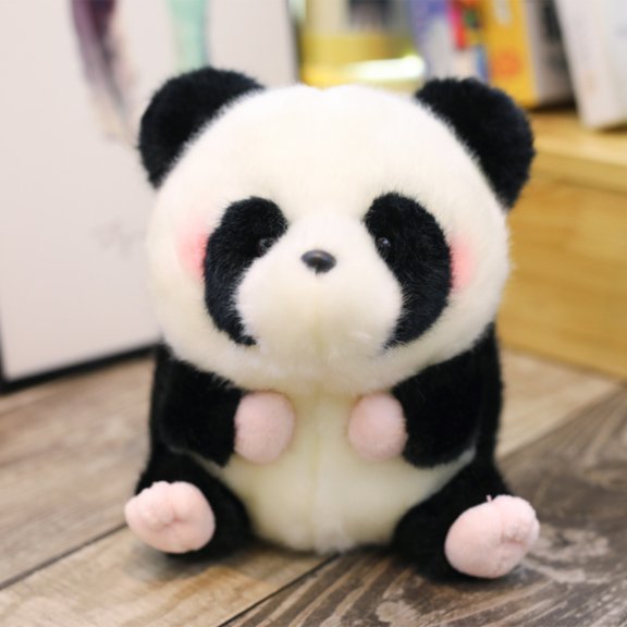 Goowood Cute Panda Stuffed Animal Plush Toy 5 Inch Soft Round Rolly Pet Plushie Small Stuffed Animals Collectible Toys