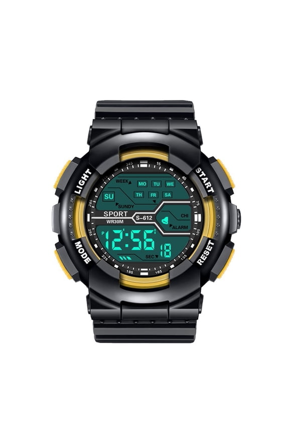 Digital Watch Men Military Sports Watch Waterproof Tactical Watch with LED Luminous Stopwatch Date Dual Time for Outdoor Fitness