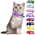 thumbnail image 1 of Goowood Dog Bow Tie Adjustable Collars Dog Wedding Outfit Handmade Polyester Soft Cute Fashionable Comfortable Dog Collar for Large Medium Small Dogs, 1 of 7