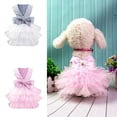 thumbnail image 1 of Goowood Dog Dress Stripe Print Summer Bottoming Clothes for Small Dogs and Cats Breathable Pet Dress Puppy Clothes Girl Outfit, 1 of 8